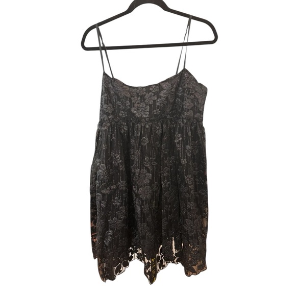 Free People / All That Glitters Dress / Boho Sequined Mini Dress - Picture 4 of 6